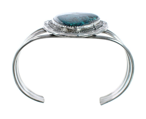 Sterling Silver Turquoise Navajo Cuff Bracelet JX130332